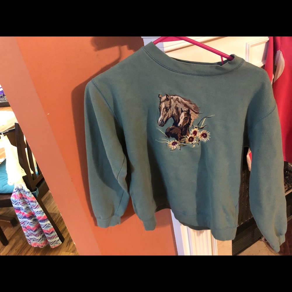 Girls horse sweatshirt